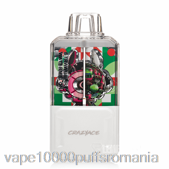 Vape Romania Crazyace B15000 De Unica Folosinta Capsuni Pepene Verde